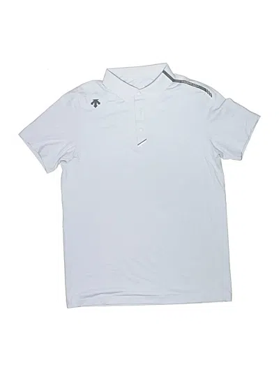Pre-owned Descente Kids' Short Sleeve Top Silver Tops