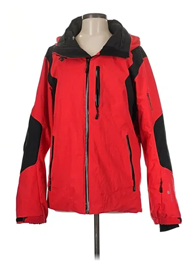 Pre-owned Descente Snow Jacket In Red