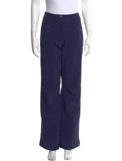 Pre-owned Descente Straight Leg Pants In Blue