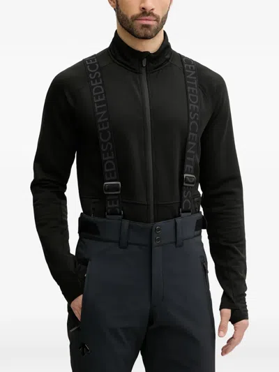 Descente Suspenders Zip Ski Bottoms In Black