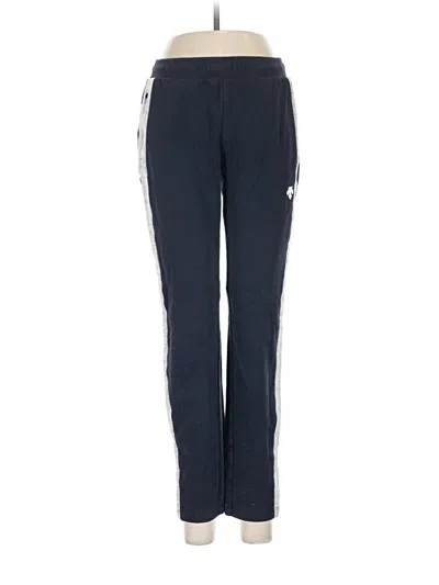 Pre-owned Descente Track Pants In Blue