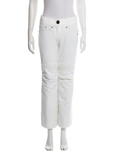 Pre-owned Descente Wide Leg Pants In White