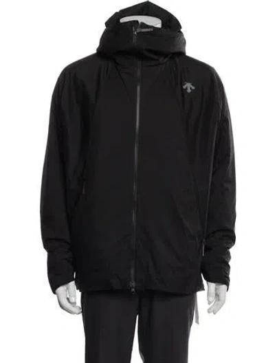 Pre-owned Descente Windbreaker W/ Tags In Black