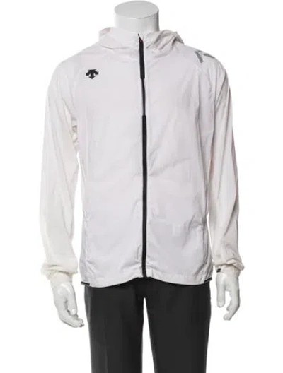 Pre-owned Descente Windbreaker In White