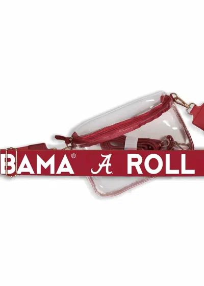 Desden Women's Hailey Clear Sling Logo Bag In Alabama In Transparent