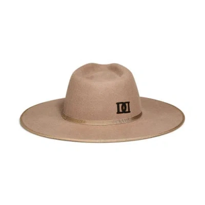 Deseri Flat Brim Hat In Brown
