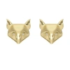 Deseri Fox Stud Earrings In Gold