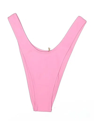 Pre-owned Desert Dreamer Swimsuit Top Pink Solid Pattern Swimwear