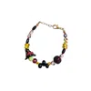Desert Lobby Women's Black / Red / Yellow Witchy Witch – Handmade Halloween Bracelet With Dalmatian Jasper And Mu In Multi