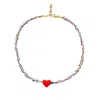 Desert Lobby Women's Black / White / Red Small Talk