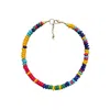 Desert Lobby Women's Blue / Red / Yellow Vicky - Bold & Colorful Handmade Beaded Glass Necklace In Multi