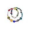Desert Lobby Women's Blue Valentines – Handcrafted Beaded Necklace With Fish & Heart Motif