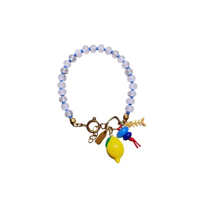 Desert Lobby Women's Blue / White / Yellow Fishbone In Blue/white/yellow