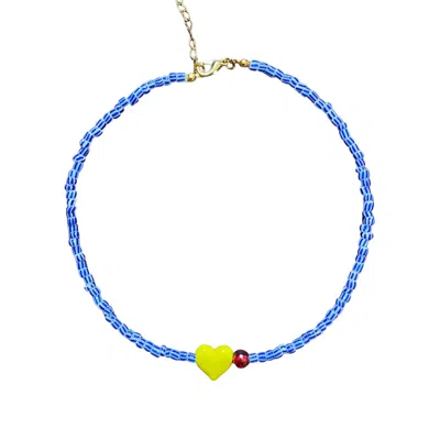 Desert Lobby Women's Blue / White / Yellow Small Talk