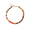 Desert Lobby Women's Brown / Orange / Yellow Betül - Bold & Colorful Handmade Beaded Glass Necklace In Multi