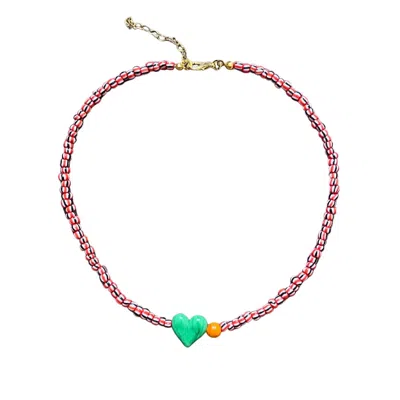 Desert Lobby Women's Green / Black / Red Small Talk In Multi