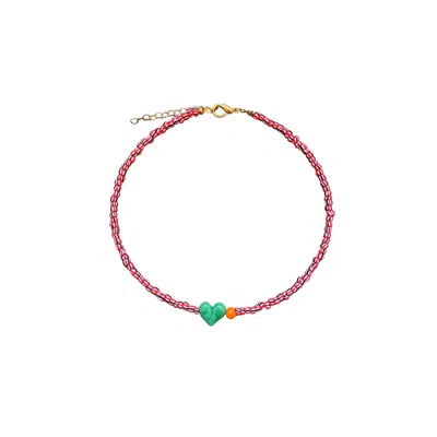Desert Lobby Women's Green / Orange / Red Small Talk In Green/orange/red