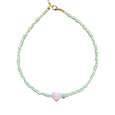 Desert Lobby Women's Green / Pink / White Small Talk In Blue