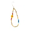 Desert Lobby Women's Neutrals Desert Sun – Beaded Phone & Bag Charm With Murano Glass Sun
