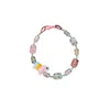 Desert Lobby Women's Pink / Pink / Purple Unicorn – Pink Toned Beaded Bracelet With Murano Glass Unicorn Charm, M In Multi