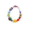 Desert Lobby Women's Red / Green Kiss The Prince – Fairy Tale Themed Handmade Bracelet With Frog Charm & Colorful In Multi