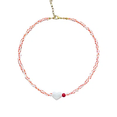 Desert Lobby Women's White / Red Small Talk In Multi