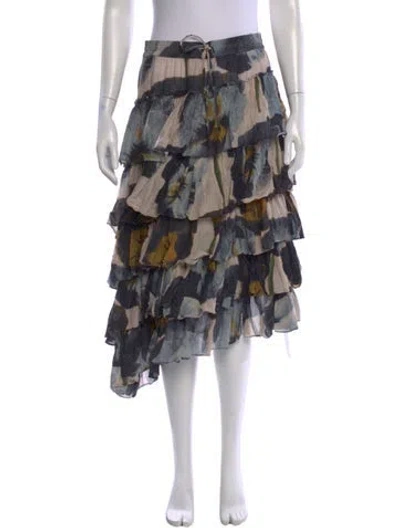 Pre-owned Desert Queen Printed Knee-length Skirt In Multi