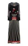 Desert Vintage Spring/summer 1973 Chloe By Karl Lagerfeld Silk Chiffon Gown In Black