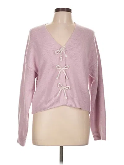 Pre-owned Design 365 Cardigan Sweater In Pink