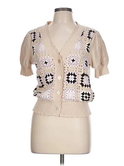 Pre-owned Design 365 Cardigan Sweater In Tan