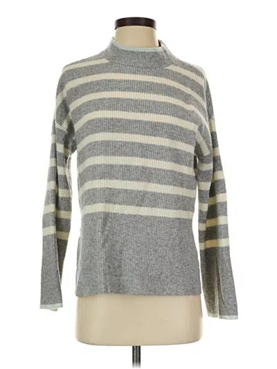 Pre-owned Design 365 Long Sleeve Top Gray Turtleneck Tops