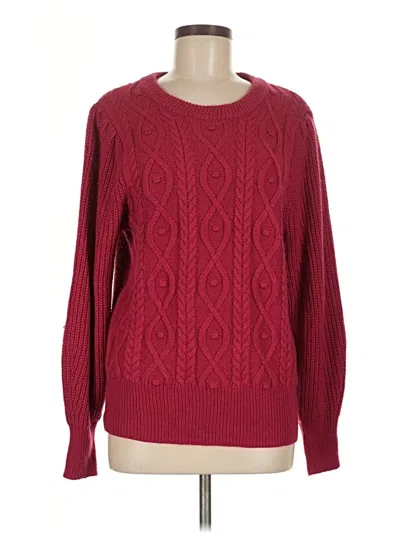 Pre-owned Design 365 Pullover Sweater In Burgundy
