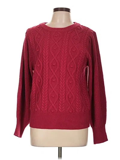 Pre-owned Design 365 Pullover Sweater In Burgundy