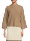 Design 365 Women's Boxy Cashmere Sweater In Brown
