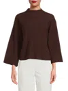 Design 365 Women's Boxy Cashmere Sweater In Red