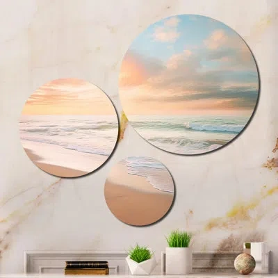Design Art 3 Wall Decor Set In Beige;teal