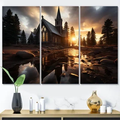 Design Art 3 Wall Decor Set In Brown;yellow