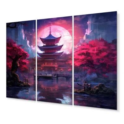 Design Art 3 Wall Decor Set In Gray;pink