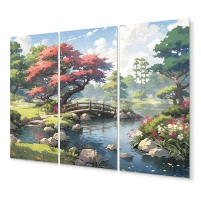 Design Art 3 Wall Decor Set In Green;red