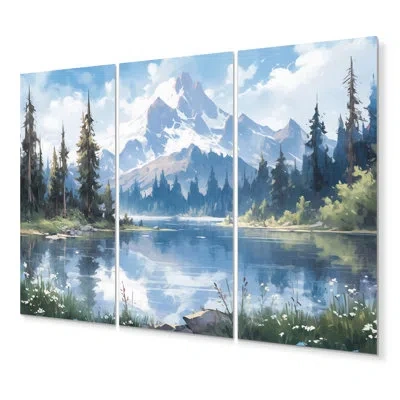Design Art 3 Wall Decor Set Metal In Blue;green