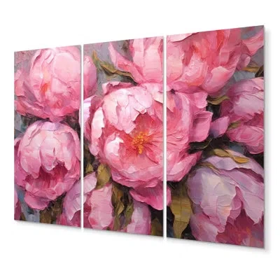 Design Art 3 Wall Decor Set In Pink