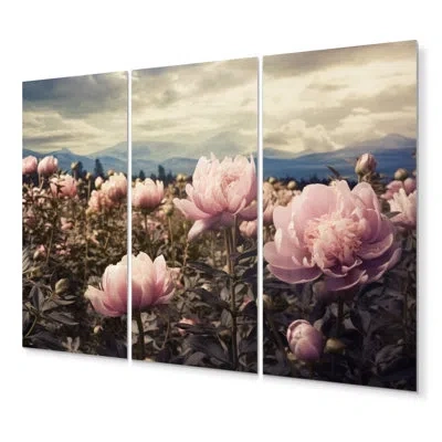 Design Art 3 Wall Decor Set In Pink