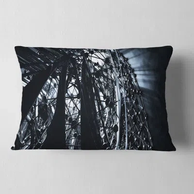 Design Art 3d Abstract Art Black Atomic - Abstract Printed Pillow