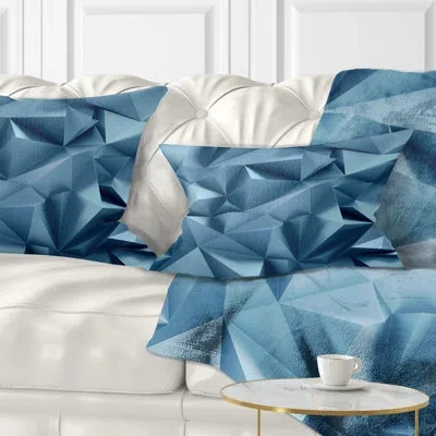 Design Art 3d Abstract Geometric Background - Abstract Printed Pillow