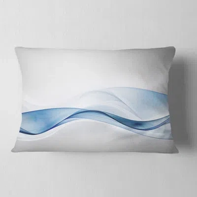Design Art 3d Wave Of Water Splash - Abstract Printed Pillow