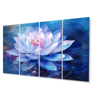 Design Art 4 Wall Decor Set In Blue;pink