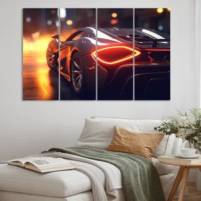Design Art 4 Wall Decor Set Metal In Red