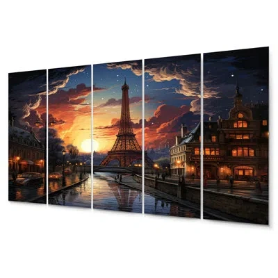 Design Art 5 Wall Decor Set In Beige;peach