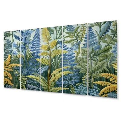 Design Art 5 Wall Decor Set In Blue;green