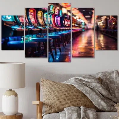Design Art 5 Wall Decor Set In Blue;red